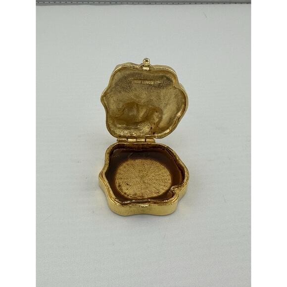 Vintage Estee Lauder Private Collection Solid Perfume Compact Art Nouveau Lady - Picture 6 of 9